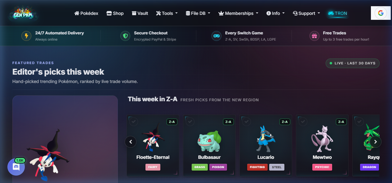 GenPKM.com Platform Screenshot